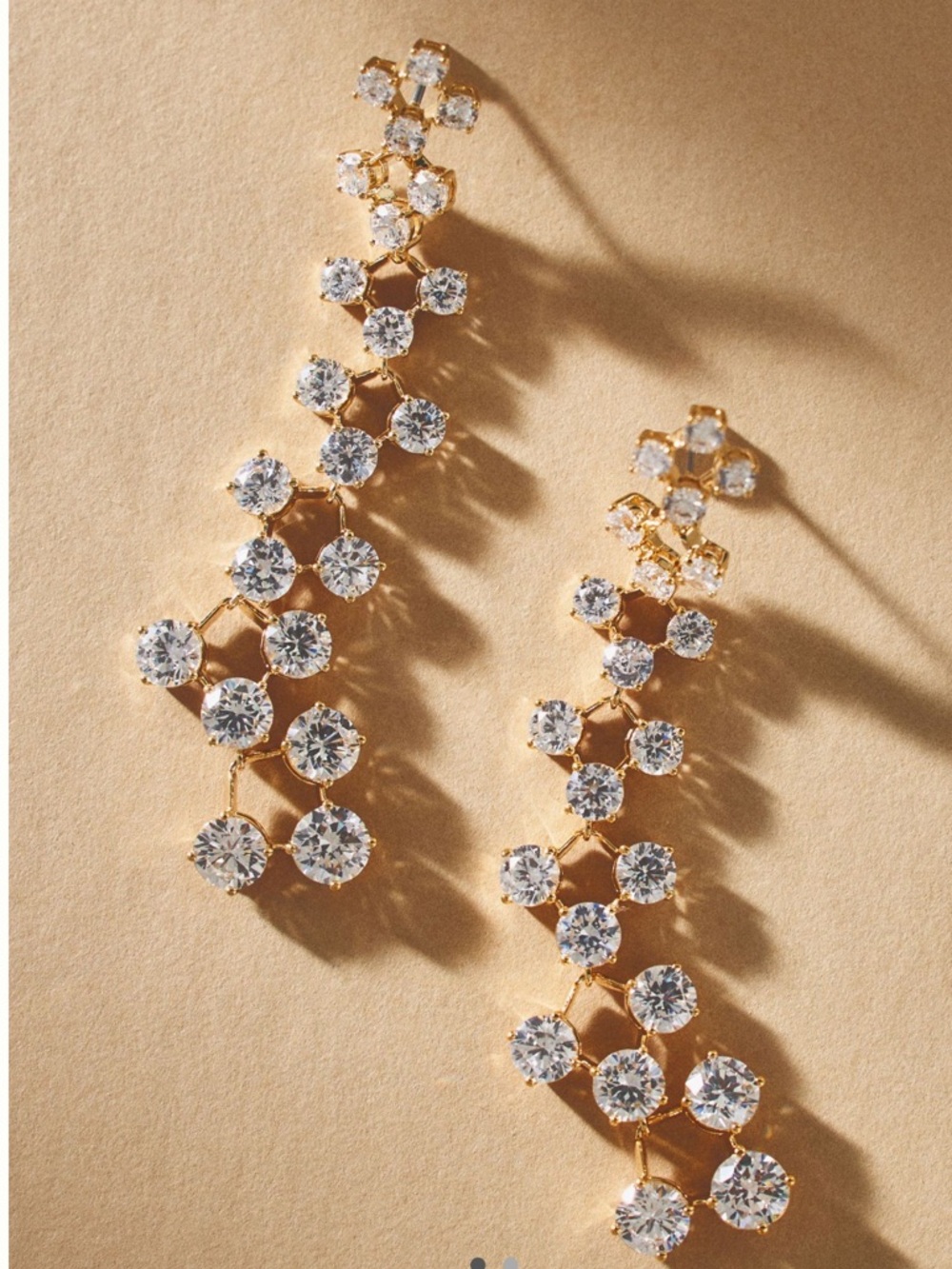 NWT NADRI Halle Graduated Crystal Drop Earrings